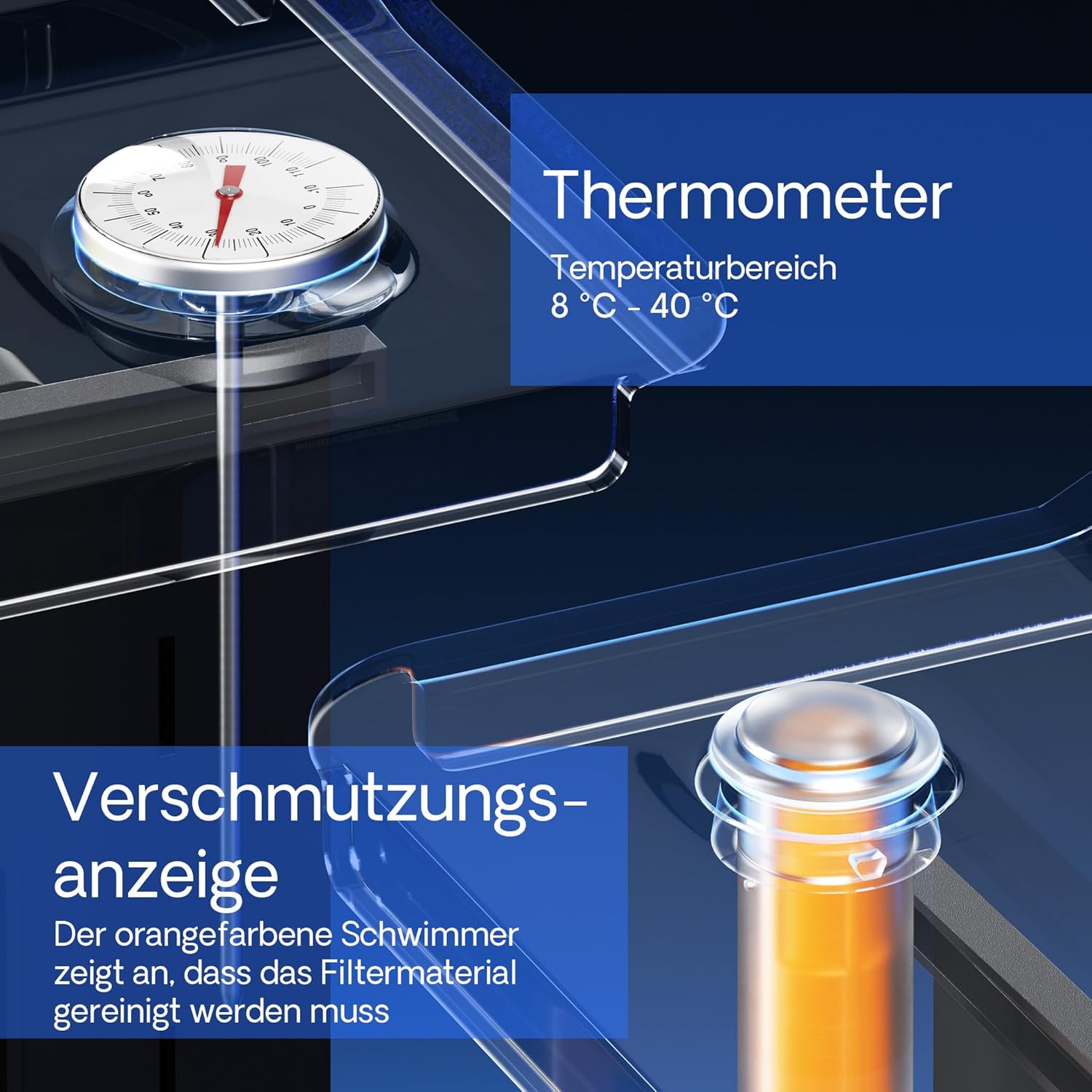 SunSun CBF-550 Bio Teichfilter bis 60.000L Teichvolumen bis 12000 l/h 1 Kammer-System Durchlauffilter Teich Filter Biofilter Koiteich