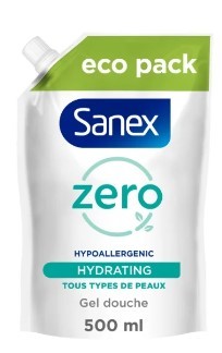 Sanex Shower Zero% Normal Skin Refil 500ML