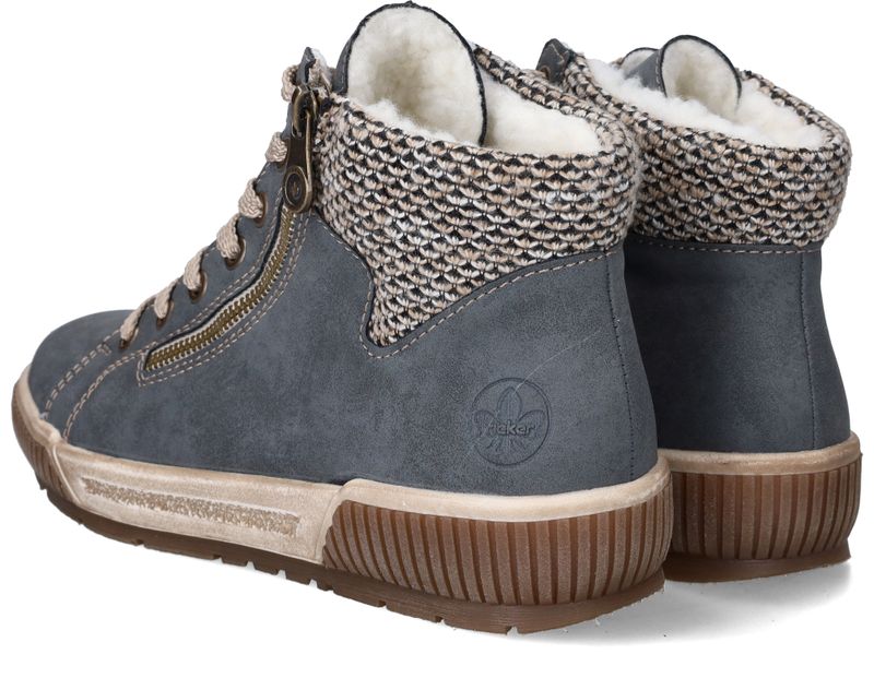 Rieker Veterboots Blauw Dames