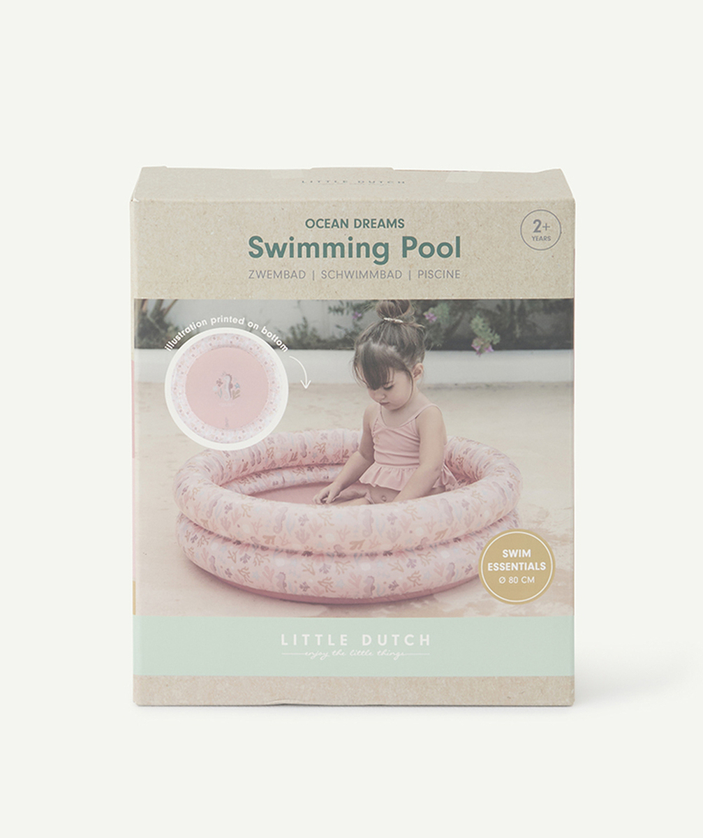 LITTLE DUTCHpiscine gonflable ocean dreams rose 80 cm