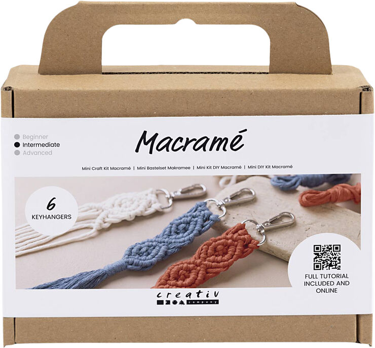 Creativ Company Mini DIY Kit Macramé, Nøglering