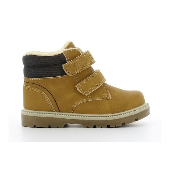 Bottes à scratchs   Camel        20   de               P'tit Bisou premiers pas