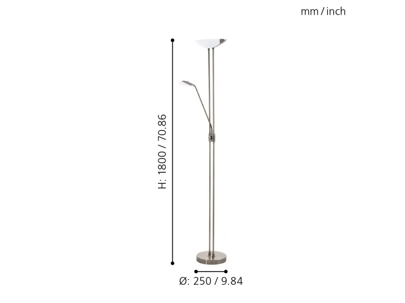 EGLO BAYA 1 GULV LED 20/2,5/2,5W ANTIK