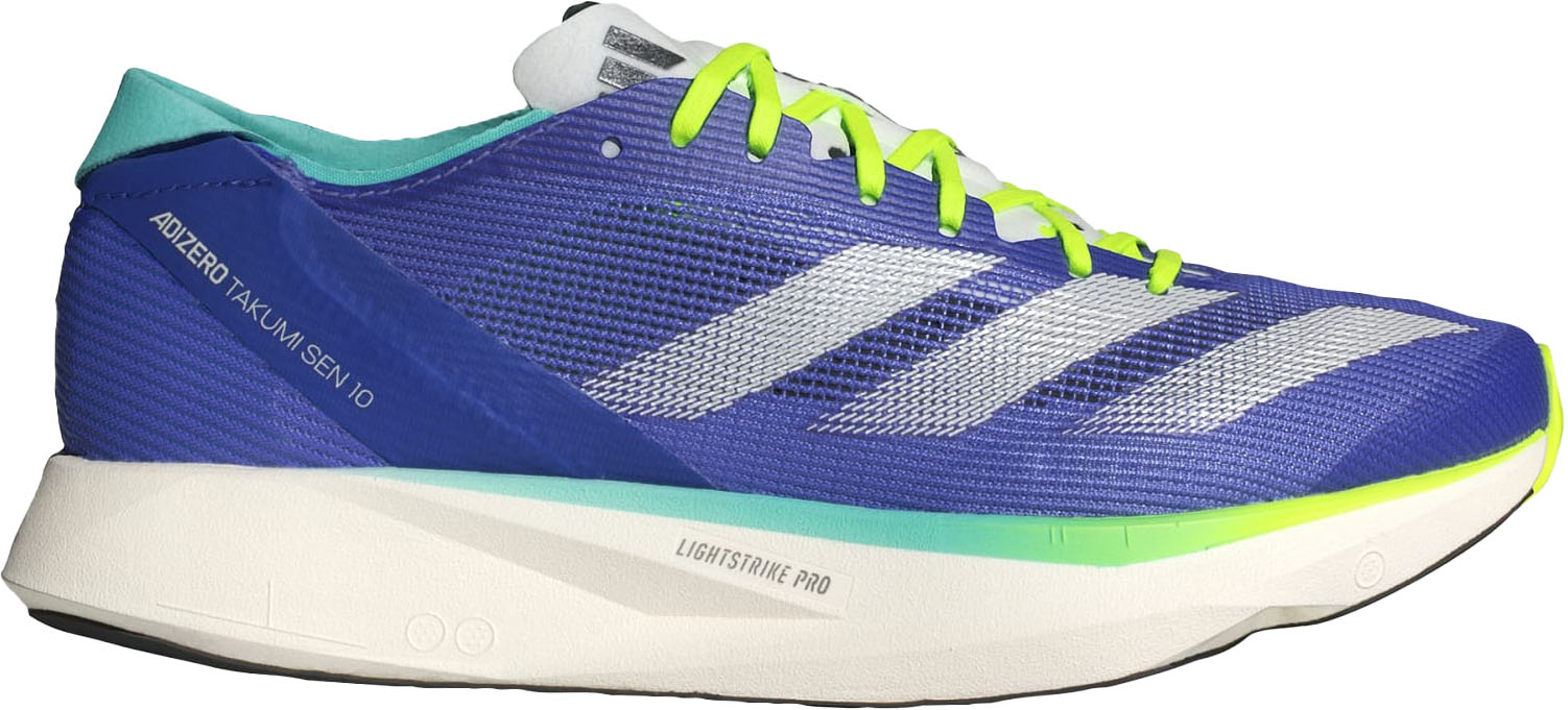 Adizero Takumi Sen 10 Dame Cobalt Blue/Zero Metallic/Lucid Lemon