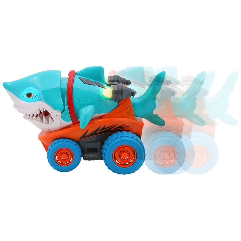 Super Wheelz Chomp & Cruise Shark mit Licht- und Soundeffekten