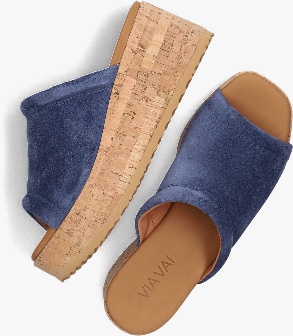 VIA VAI blauwe via vai slippers sissel ryde