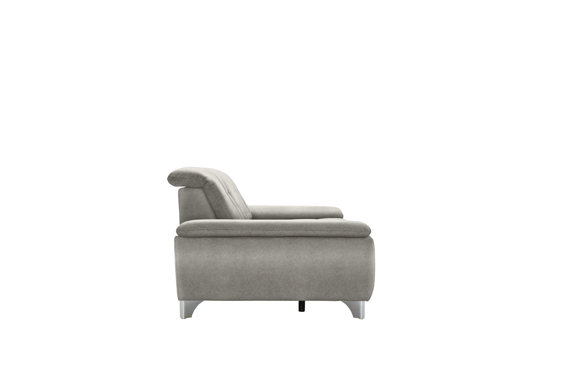 polsterpower 2,5-Sitzer-Sofa - Saddle alu - Basismodell