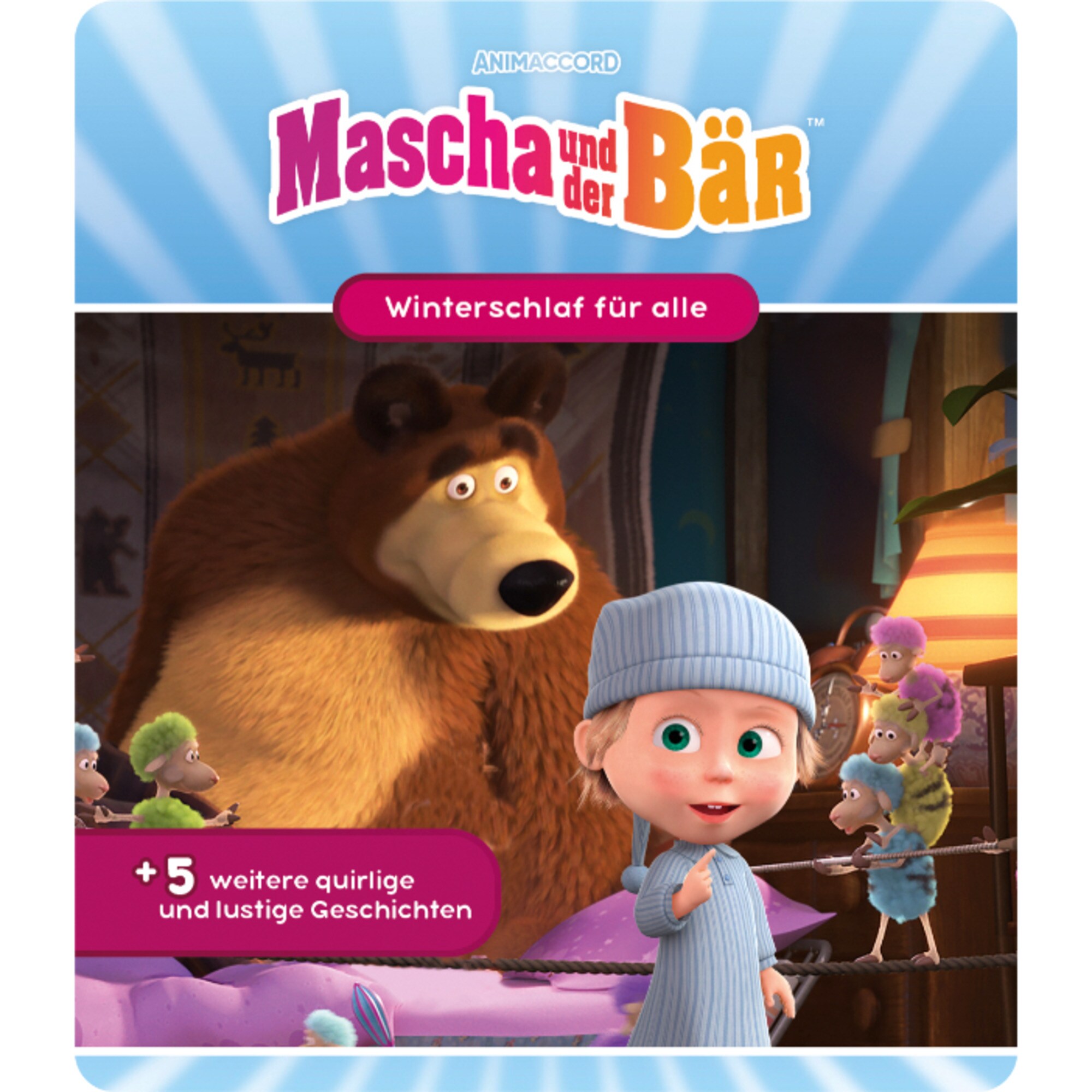 Tonies Spielfigur Mascha und der Bär - Winterschlaf für alle + 5 weitere quirlige und lustige Geschichten