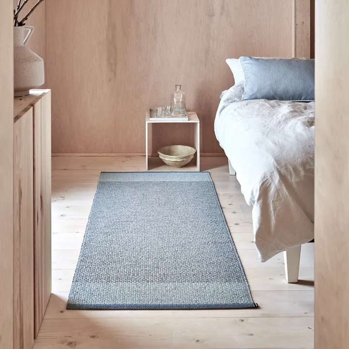 Pappelina - Edit Teppich, 60 x 85 cm, army / sage / stone metallic