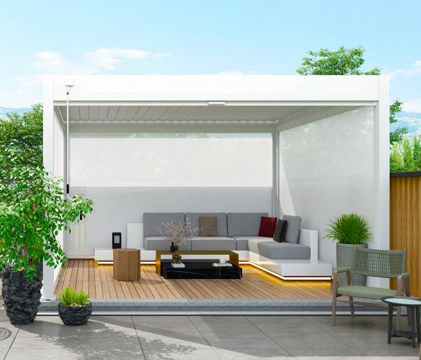 Weide Sonnenrollo für Deluxe/Classic Pergola,