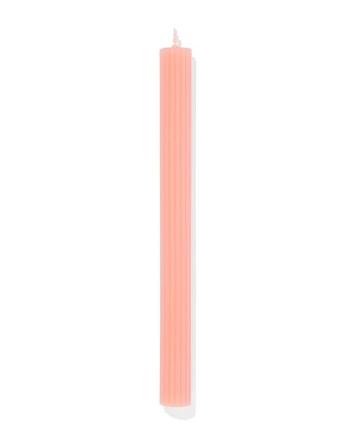 bougie longue Ø 2x24 rubans saumon rose