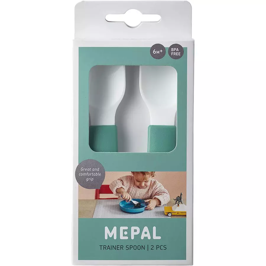 MEPAL Lernlöffel mio 2er Set - Deep Turquoise