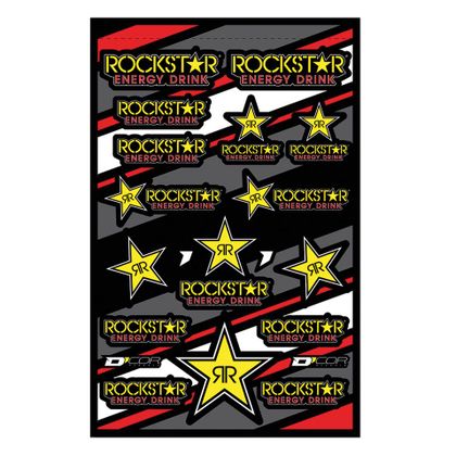 Planche de stickers D'cor Rockstar Energy - Noir / Jaune