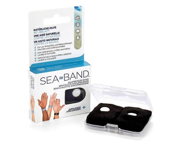 SEA-BAND Akupressurband Erwachsen schwarz 1 Paar