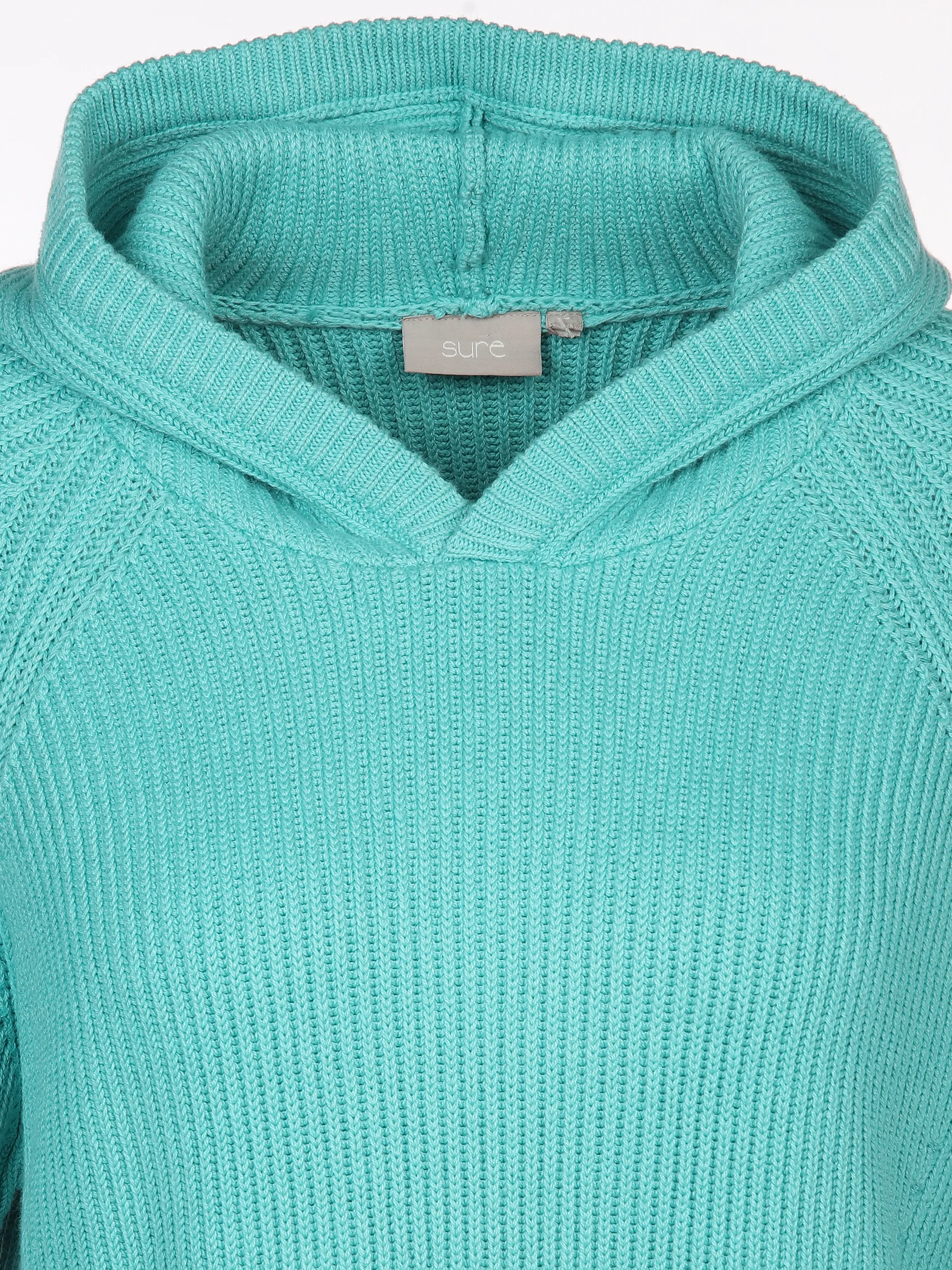 Damen Strickpullover mit Kapuze