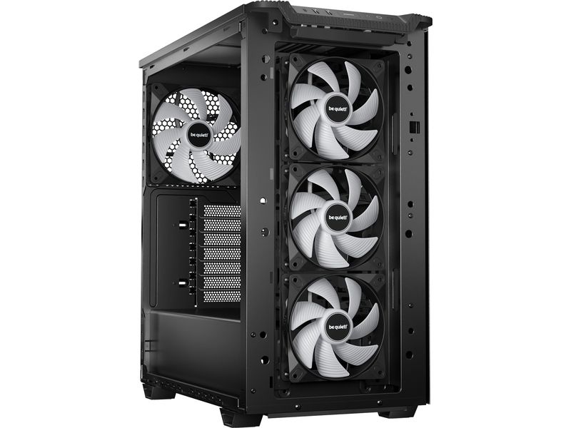 be quiet! PC-Gehäuse Pure Base 501 LX Schwarz Vielseitiges ATX-Gehäuse mit ARGB-Lüftern