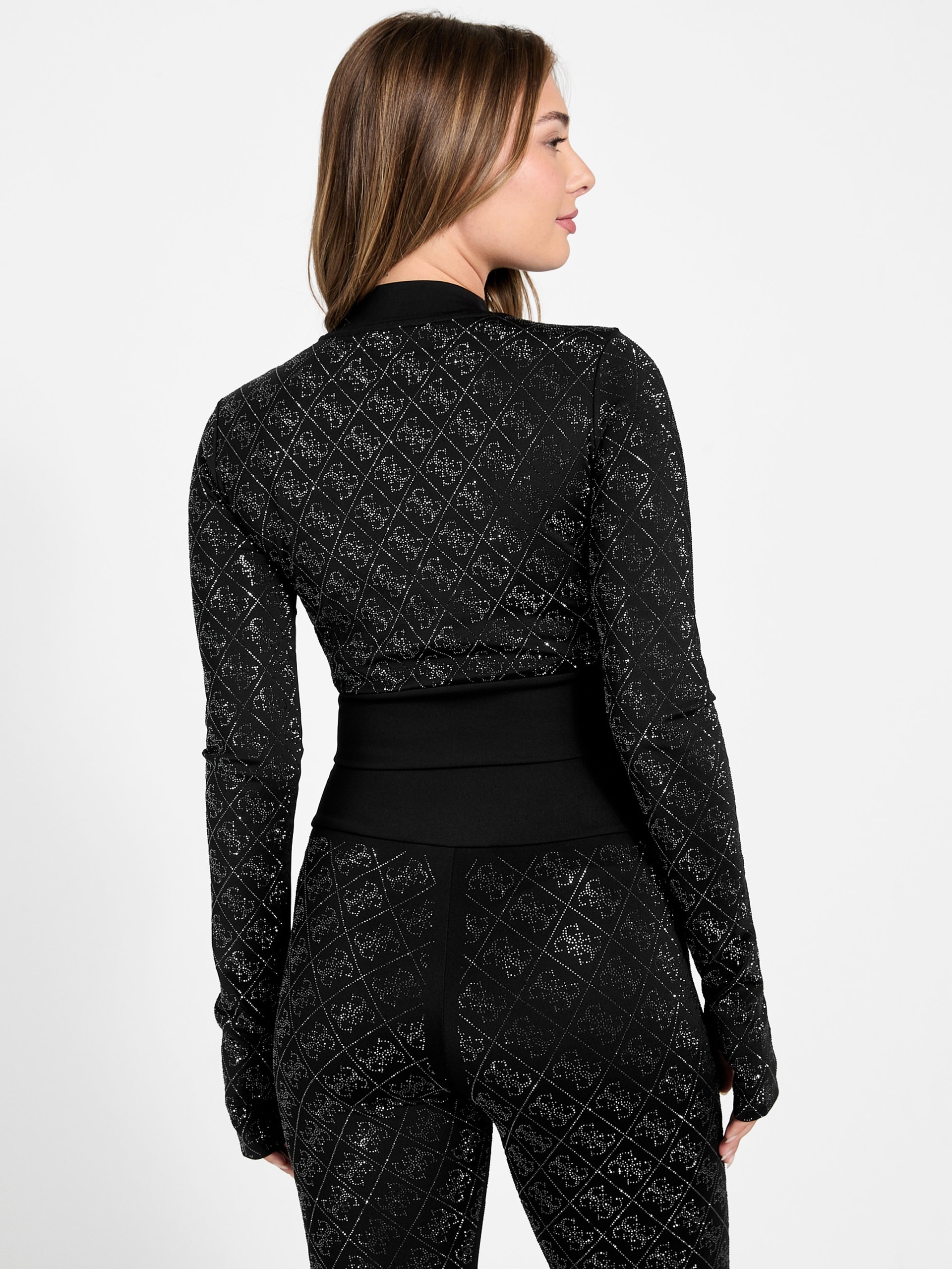 Top cropped Eco Debby com strass