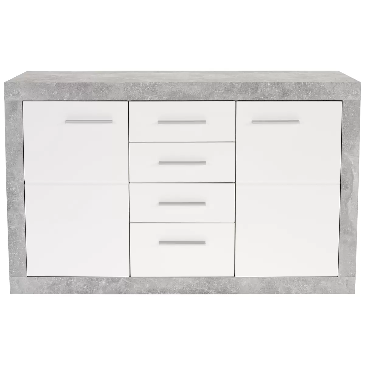 Sideboard Malta weiss,Betonoptik