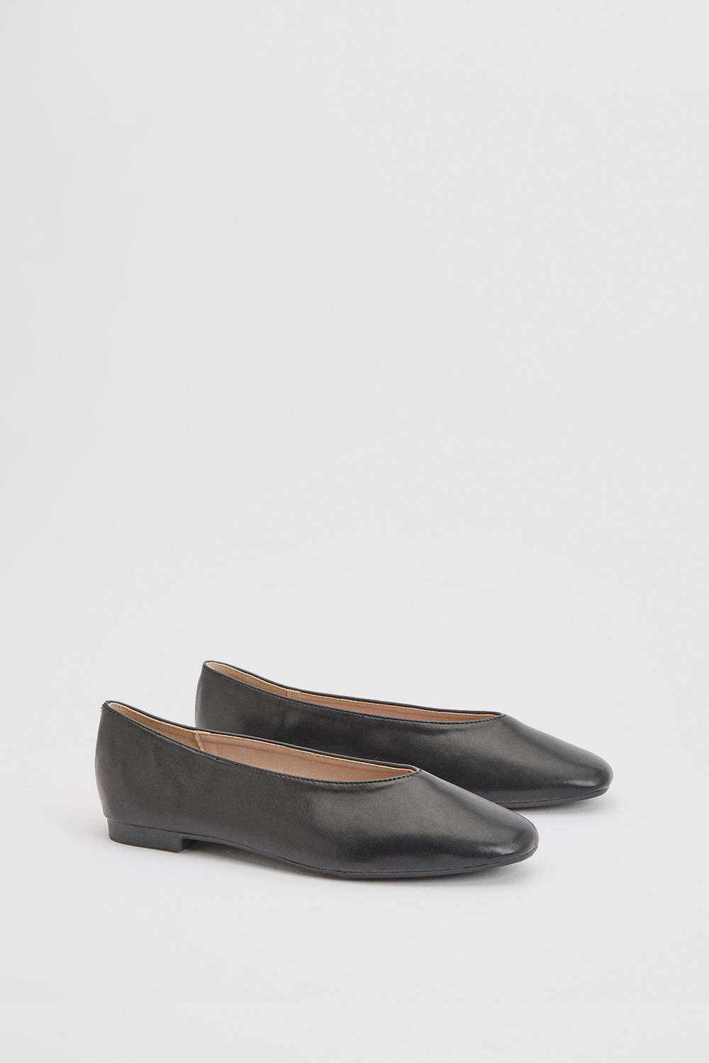 Oasis Ballerines Seraphina En Synthétiquecuir À Bout Carré Et Coupe Haute Rembourrées