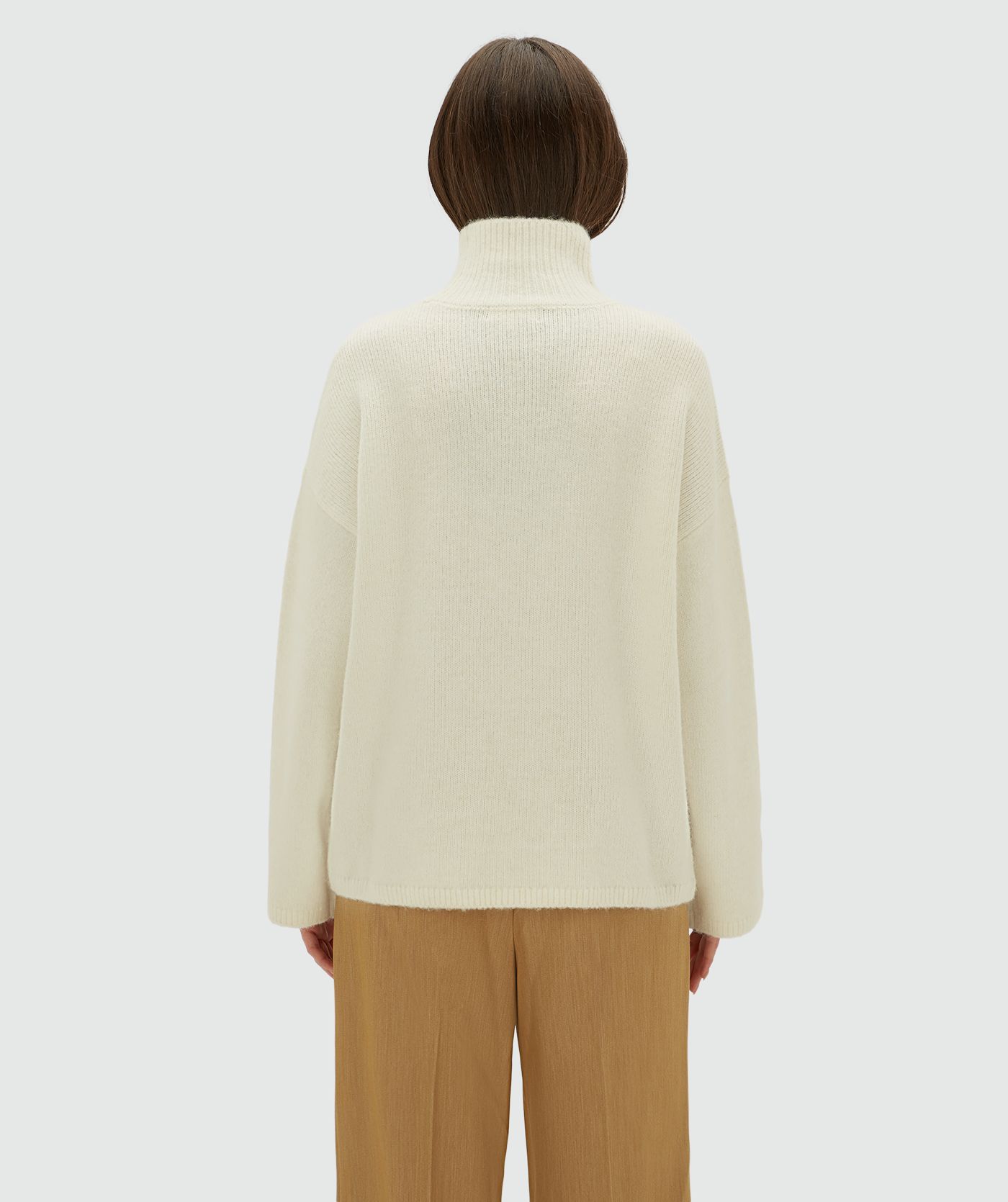 JV-ROELIEN oversized coltrui met wol - cloud white