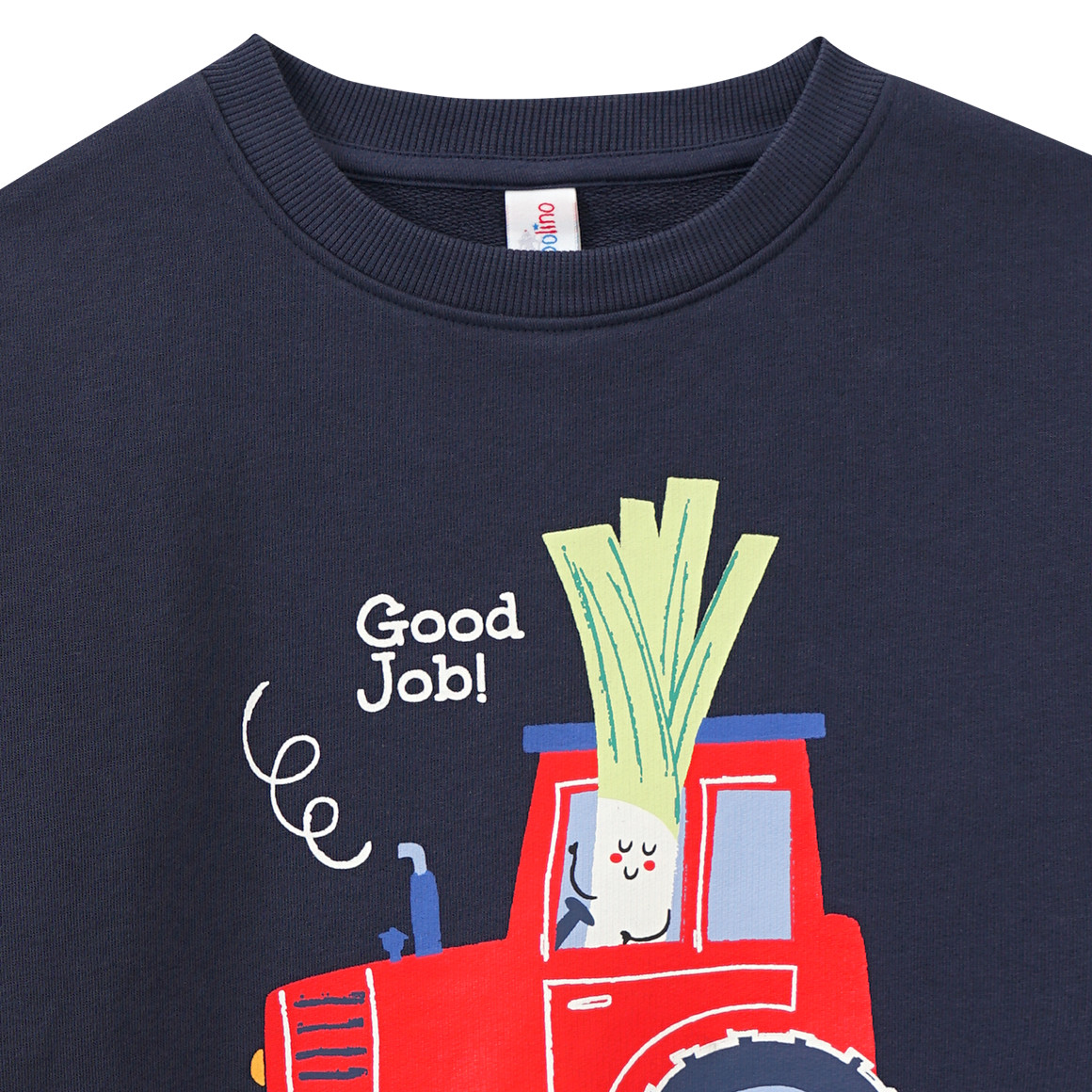 Topolino Jungen Sweatshirt mit Traktor-Print dunkelblau