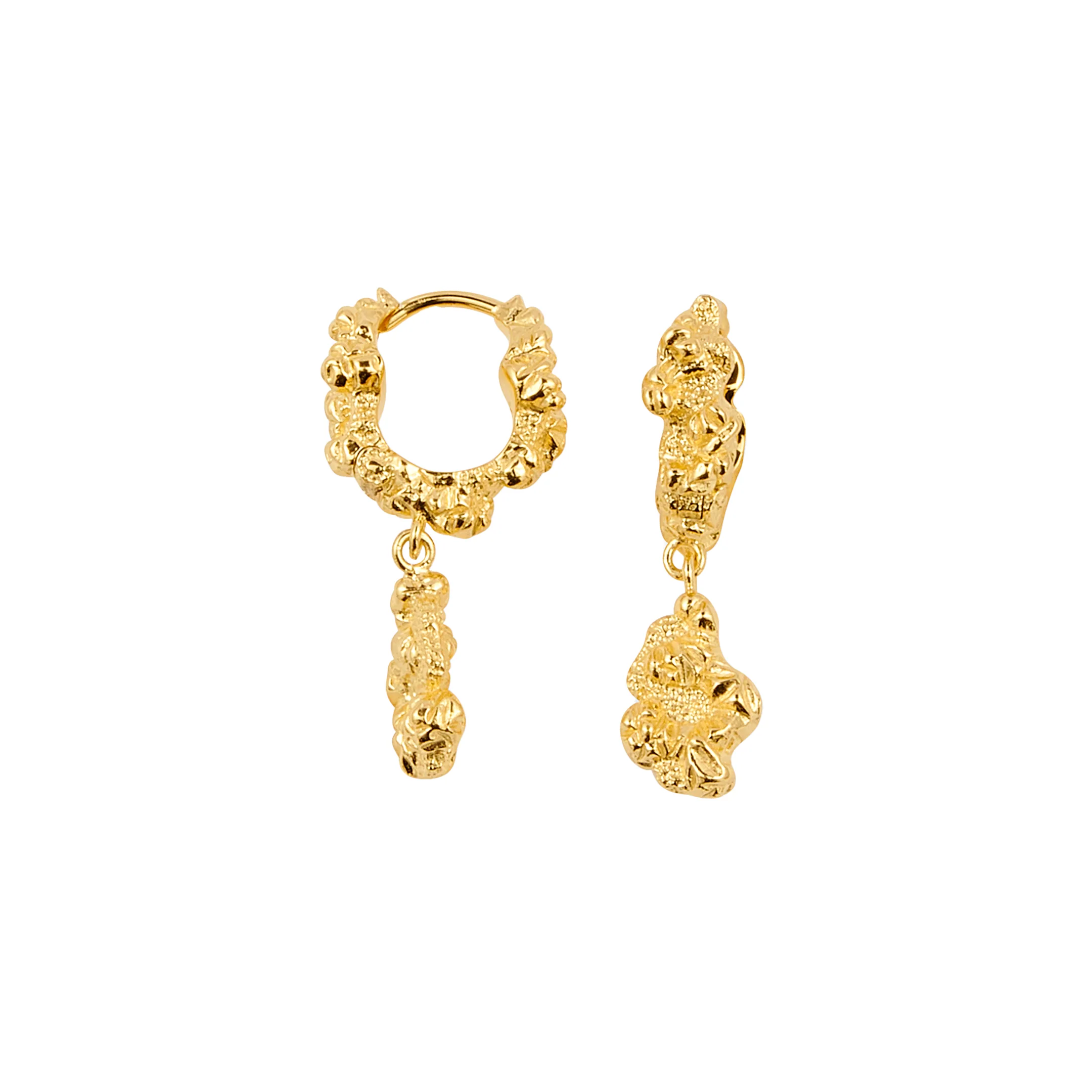 Camille Brinch  Charm Crush hoops - forgyldt