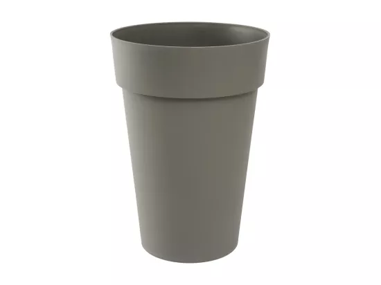 Pot de fleur rond Toscane Ø 46 x H.65 cm - Taupe - Eda