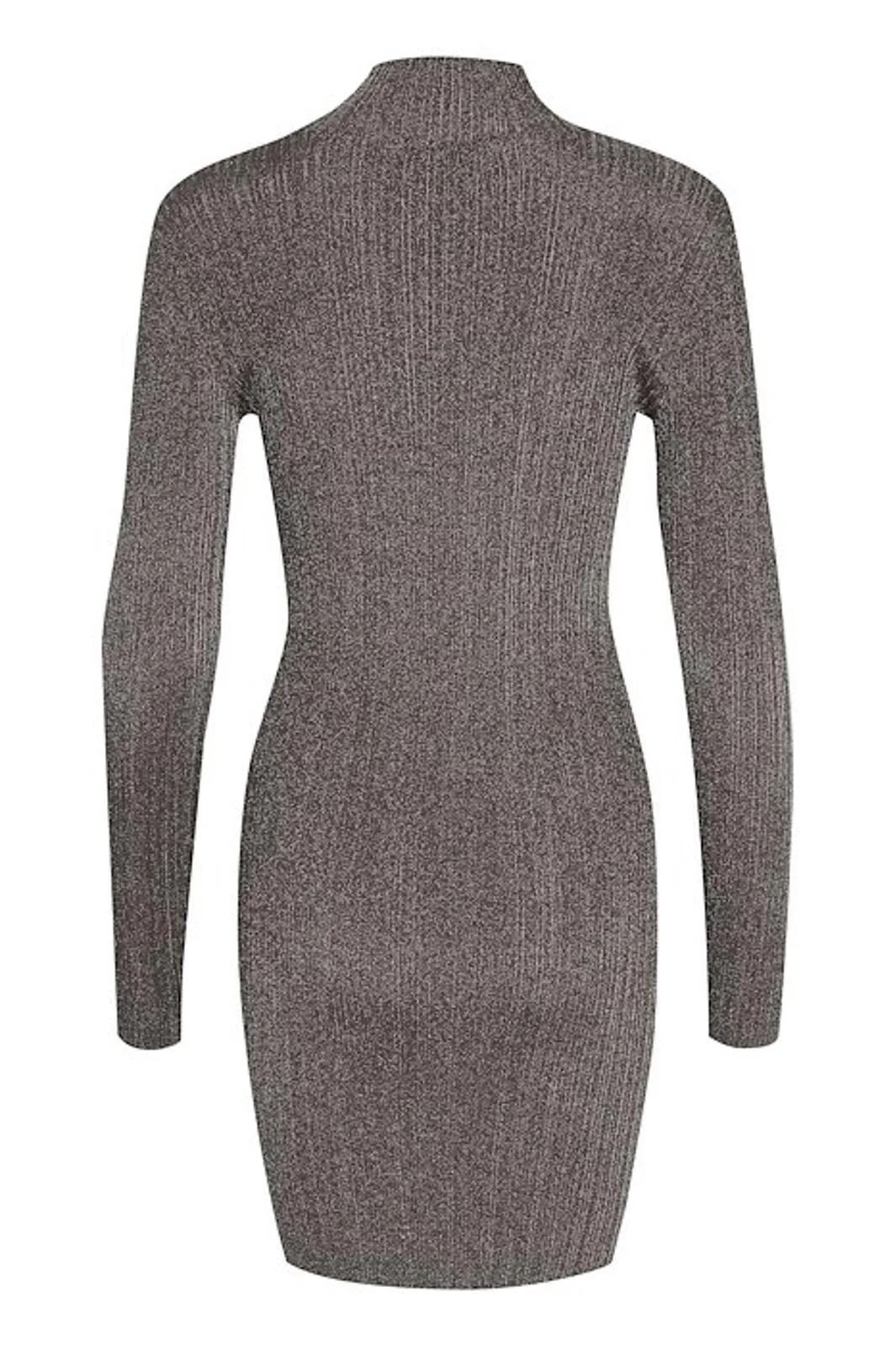 Gestuz Silvigz Ls Short Dress 10909595 106076 warm grey metallic