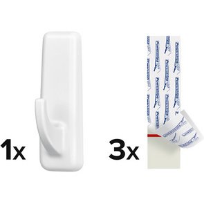 Crochet Powerstrips EXTRA LARGE rectangulaire, blanc