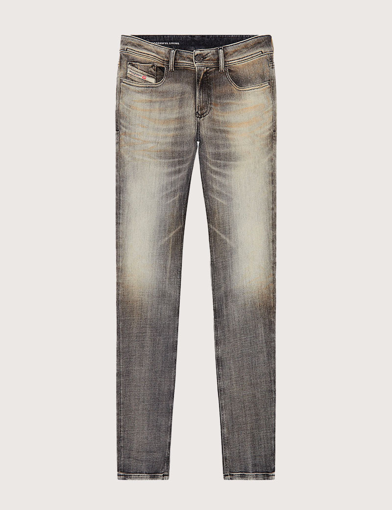 DIESEL JEAN HOMME SLEENKER GRIS DÉLAVÉ 9H74