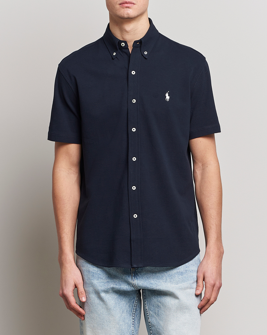 Polo Ralph Lauren Featherweight Mesh Short Sleeve Shirt Aviator Navy