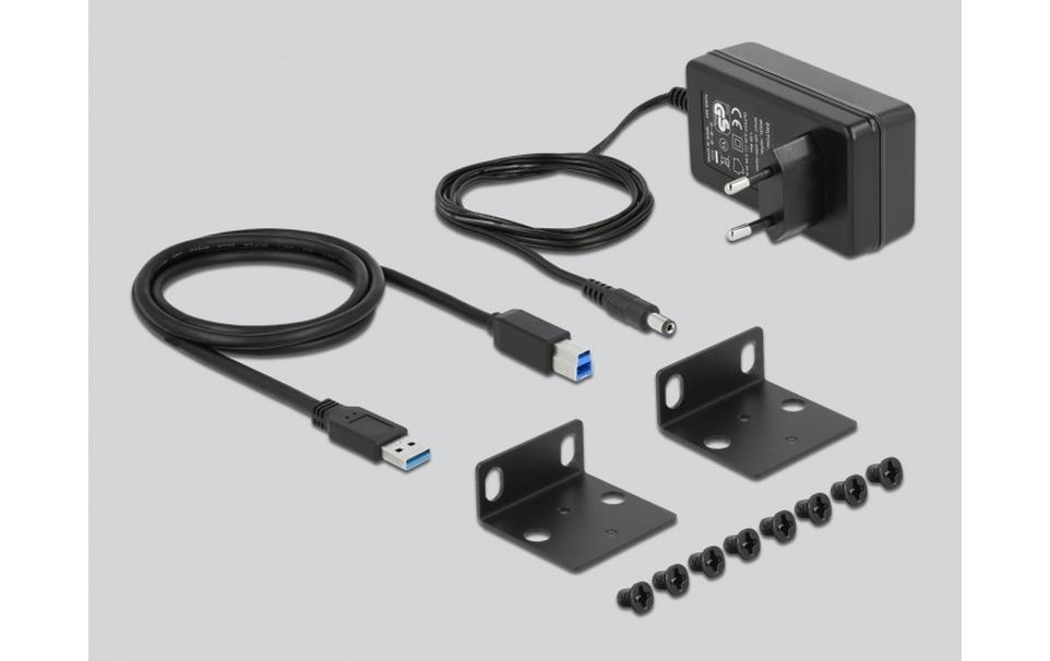 USB-Hub 64112 USB 3.0 - 10x USB-A<br>Rackmontage-fähiger 10-Port-Industrie-Hub