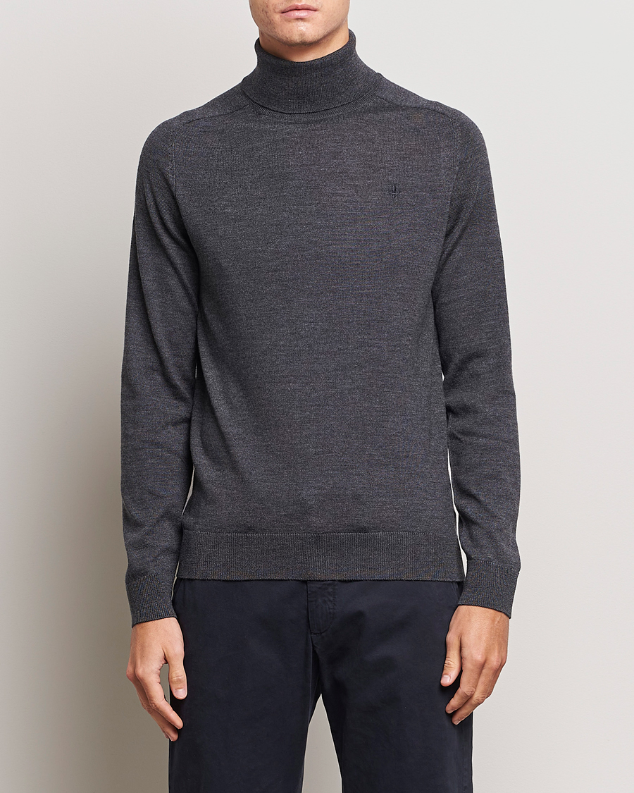 Morris Merino Rollneck Grey Melange