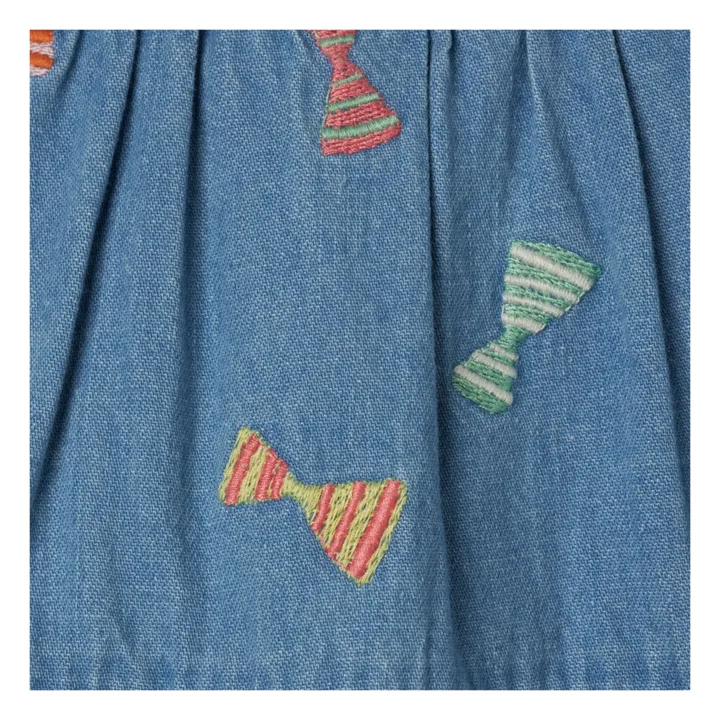Stella McCartney Kids Robe Denim Nœud | Bleu