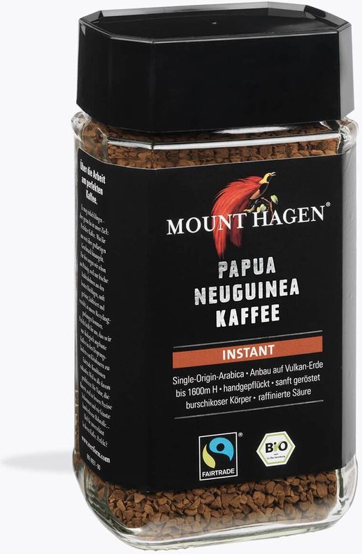 Mount Hagen - Single Origin - Oploskoffie - Biologisch - 100g