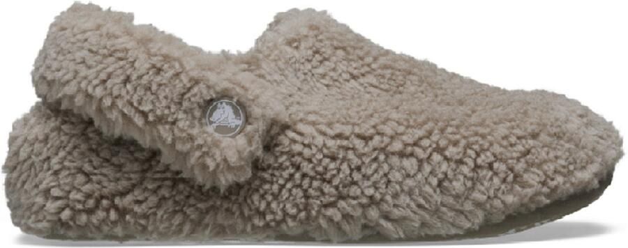 Crocs Classic Cozzzy Slipper Kids Mushroom Pantoffels Kinderen Grijs Beige