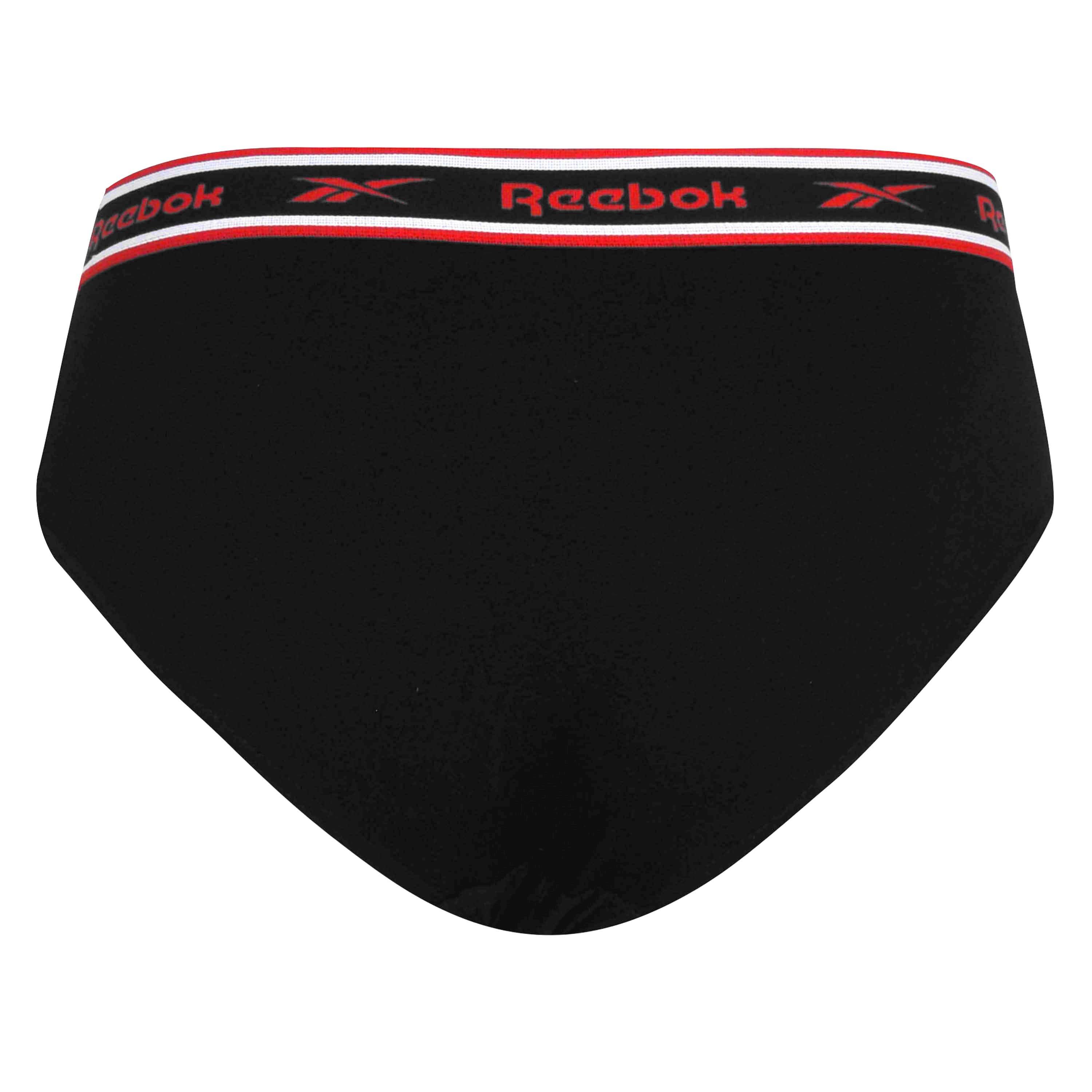 Reebok 3 Pack Cotton Elastane Briefs Mens