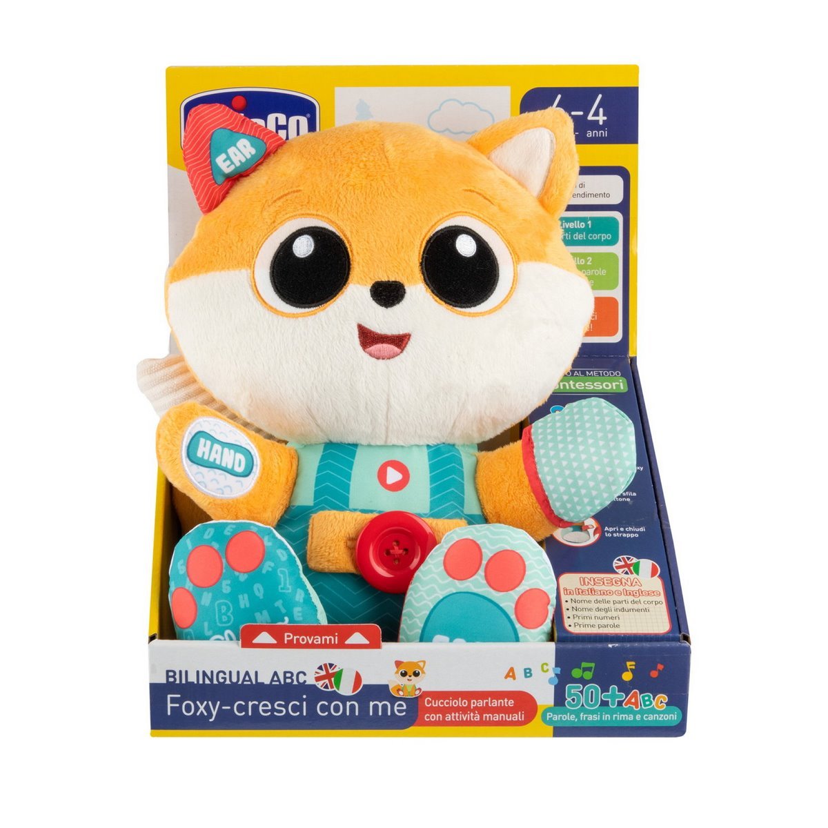 Peluche interactive renard bilingue Foxy
