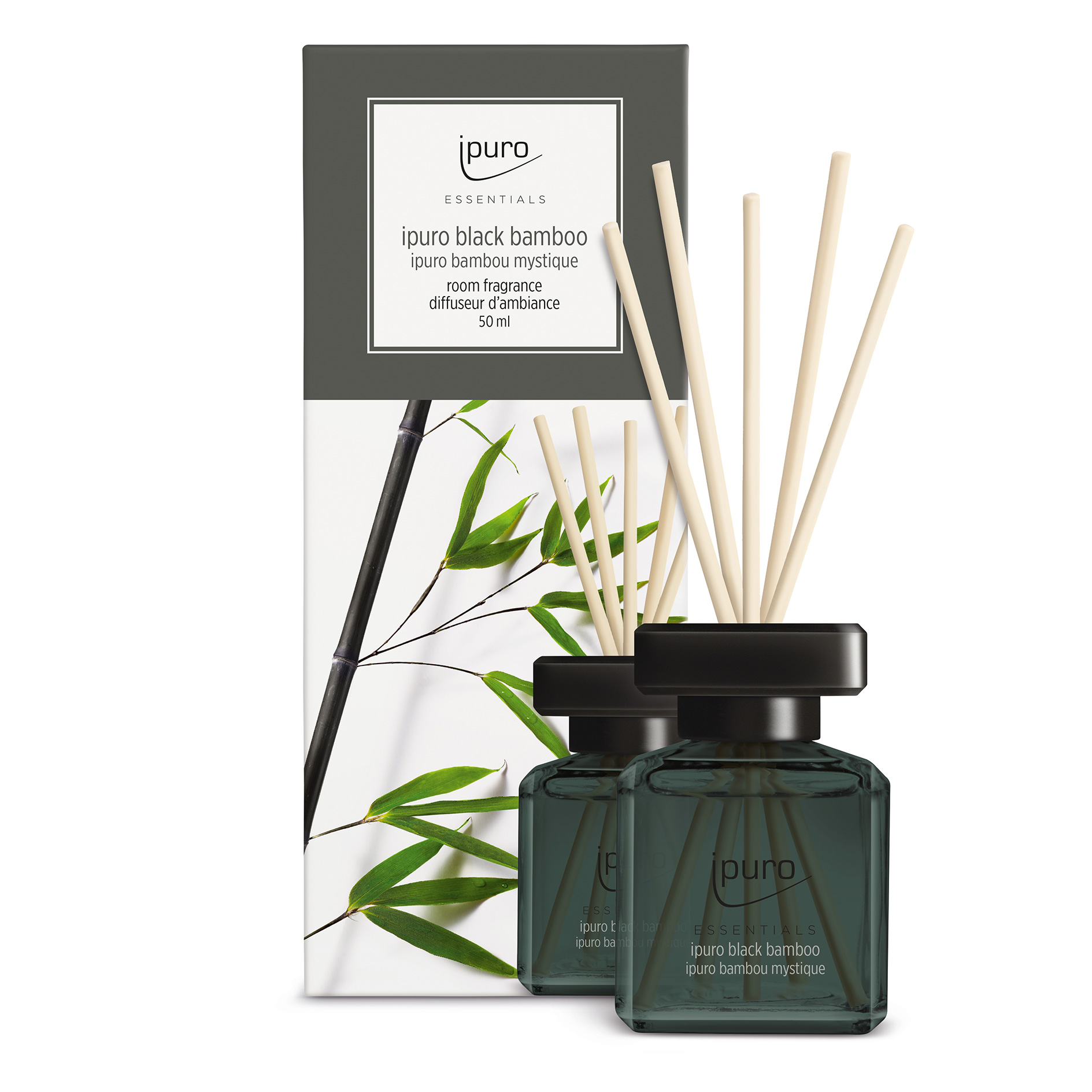 IPURO ESSENTIALS Raumduft - dunkelgrün - black bamboo - 50 ml