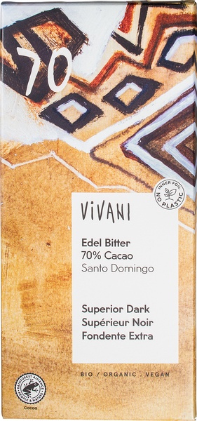 Vivani Chocolate-Bar Dark 70% (100 gr)