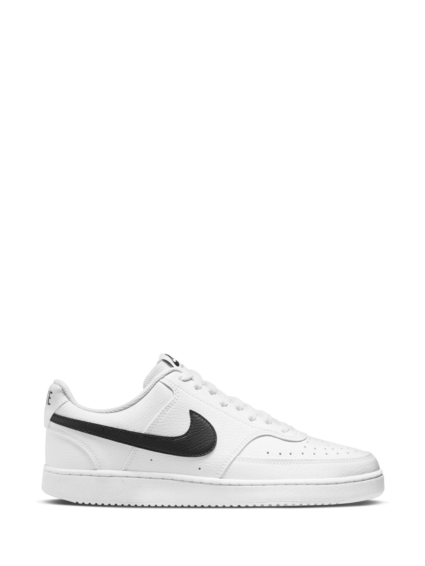 Wit/zwart - Nike Court Vision lage sneakers