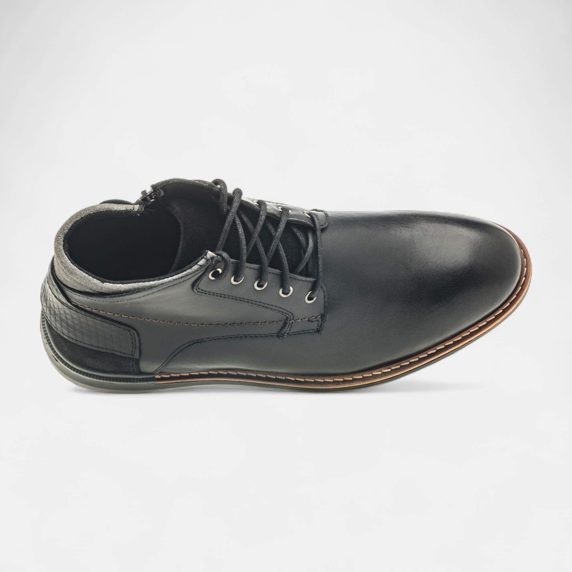 Bottines Homme en cuir noir