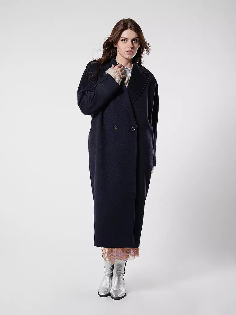 MAX MARA STUDIO Wollmantel ERIC  dunkelblau