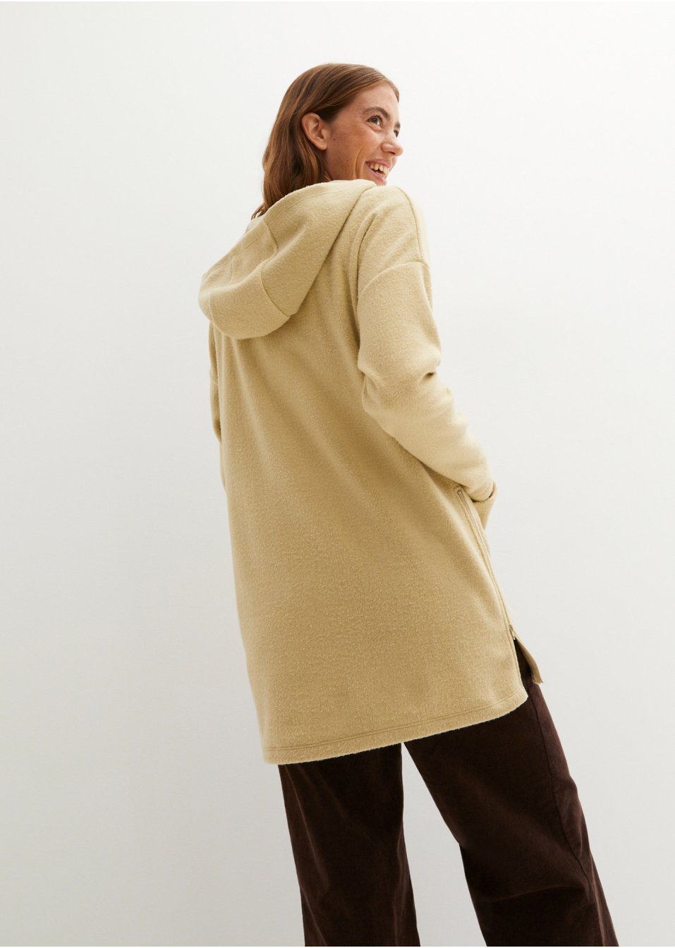 Pull long en polaire