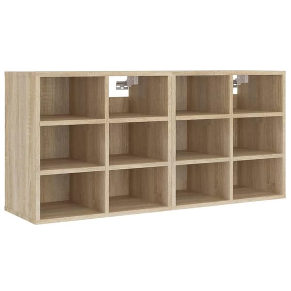 vidaXL Skoskap sonoma eik 2 stk 52,5x30x50 cm