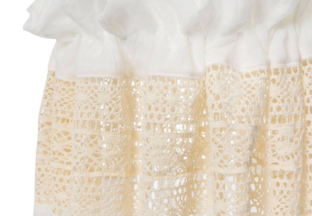 vintage sluier 155 cm Boho Lace Ivory