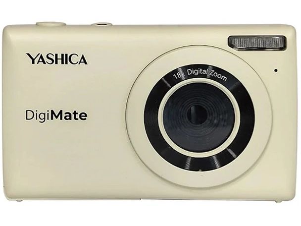 Yashica Fotokamera DigiMate 100 Beige Yashica DigiMate Kompaktkamera 64 MP CMOS Weiss