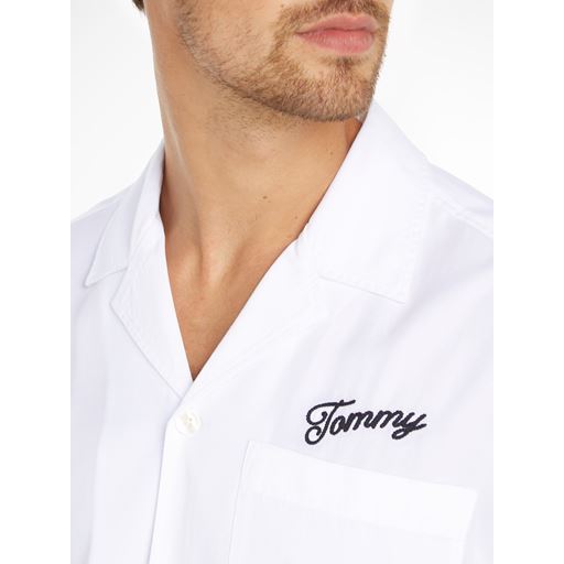 Tommy Jeans Graphic Resort Skjorte, White, L