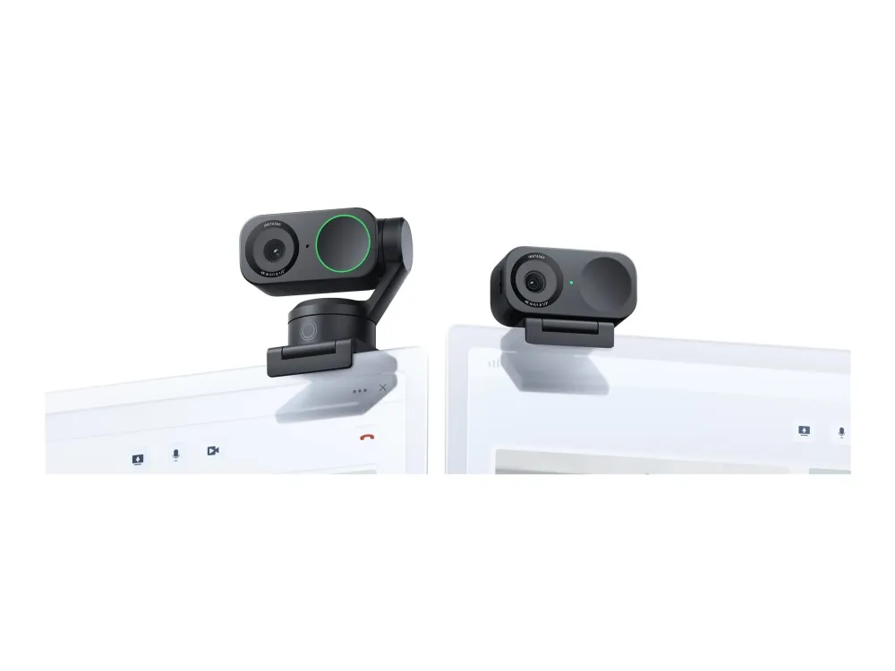 Insta360 Link 2 - Webcam - panonering / hældningsvinkel - farve - 4096 x 2160 - audio - H.264, MJPEG - DC 5 V