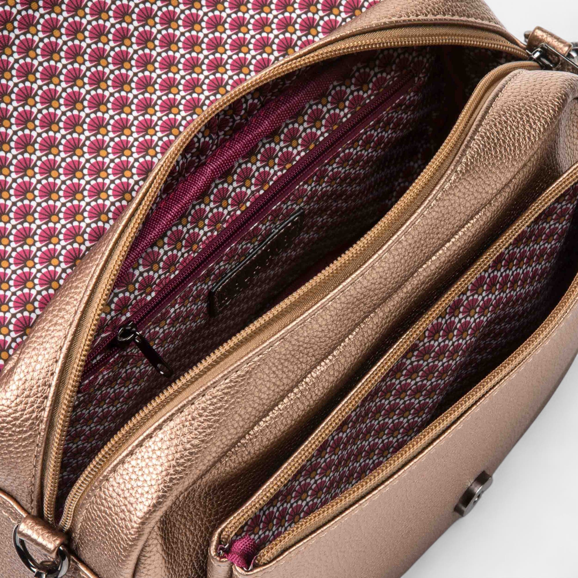 Sac bandoulière bronze